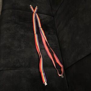 Rainbow Suspenders-Like new-From Hot Topic